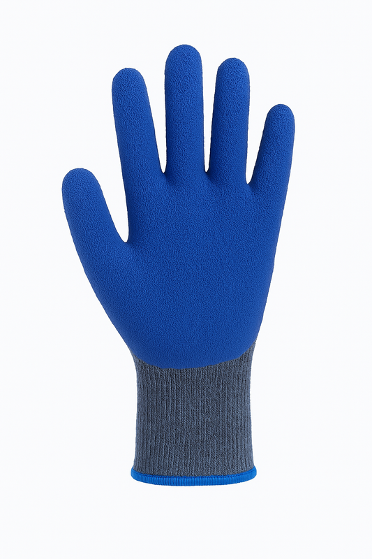 Guante Hilaza latex corrugado